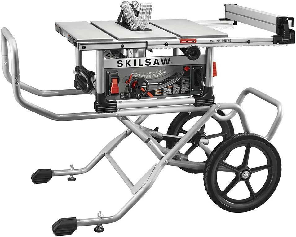 SKIL 10 Inch Heavy Duty Worm Drive Table Saw With Stand